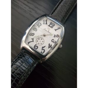 🔥RARE Lucien Piccard Swiss Made Tonneau Avent Garde‎ Men's Watch
